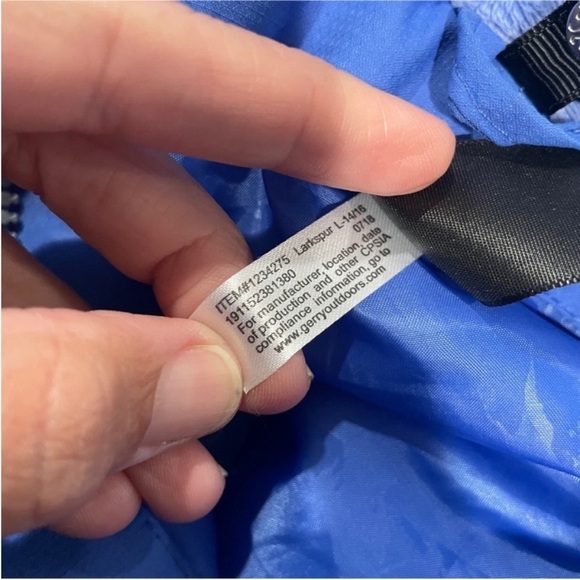 Gerry Weber Girls Blue Hooded Winter Ski Waterproof Jacket Coat size large 14/16 - Picture 2 of 9